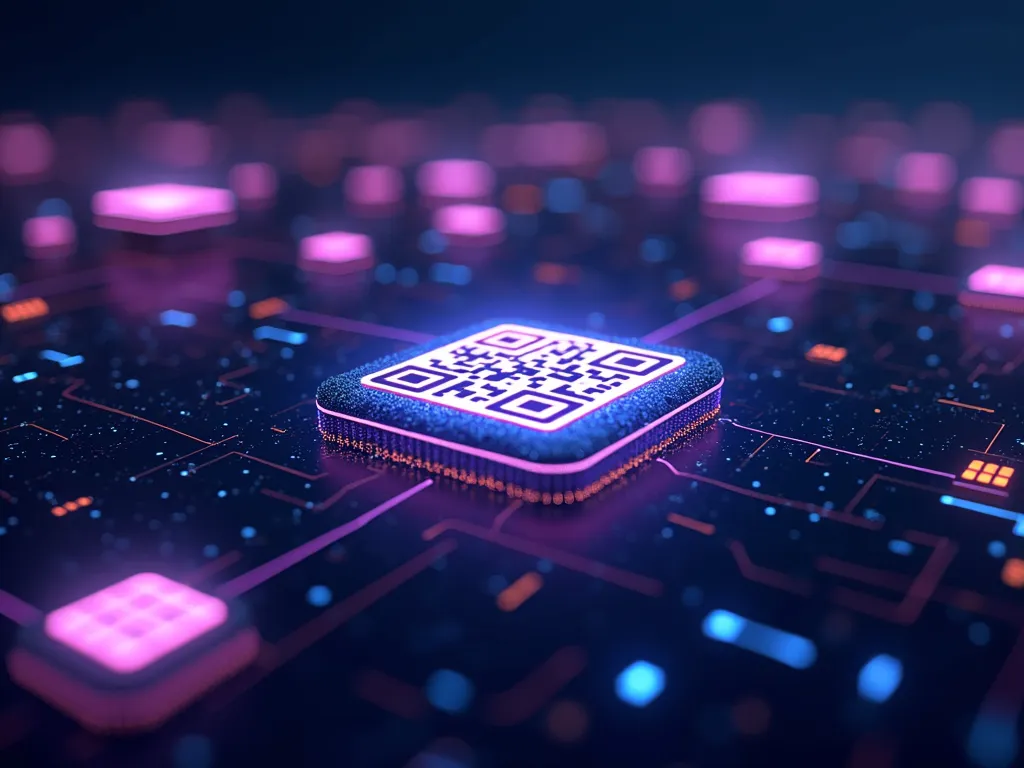 Floating 3D QR codes in a digital space